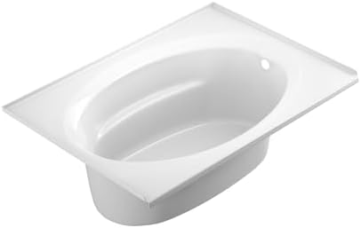 Jacuzzi SIGNATURE Acrylic Drop-In Bathtub, Heated Jet Massage Tub, Slip Resistant, Right Drain Placement, 60" (L) x 42" (W), Oval In Rectangle, White
