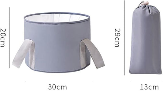 VALINK Collapsible Foot Bath Basin for Soaking Feet, Portable Foot Bath Tub Bag with Handles,travel washbasin for Travel Camping