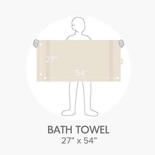 Comfort Spaces Turkish Bath Towel Set of 4 Piece 27x54 Medium 100% Cotton Towels Highly Absorbent Soft Quick Dry Shower for Bathroom Spa Beige Tan