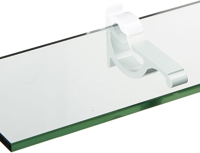 Spancraft Glass M-6x24-White Monarch Glass Shelf, White, 6" x 24"