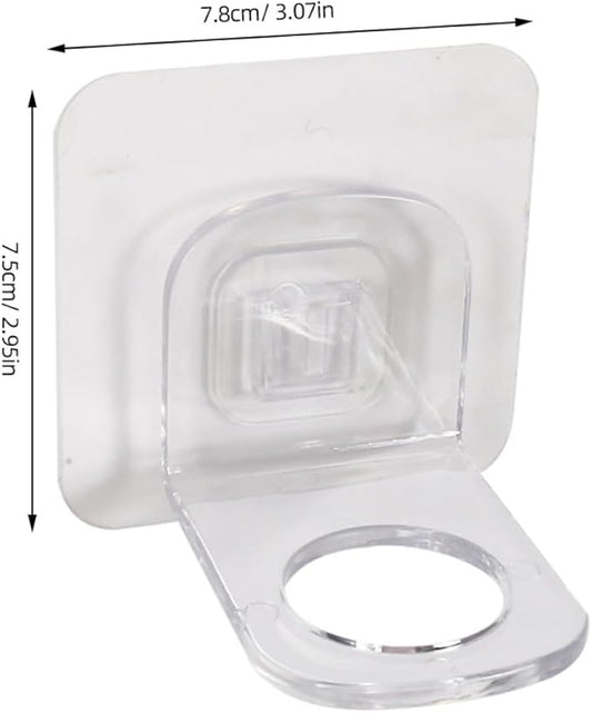 Garneck 2 Pcs Shower Gel Holders Wall-mounted Adhesive Storage Racks for Bathroom Kitchen Strong Sealing Shampoo and Shower Gel Bottle Organizers