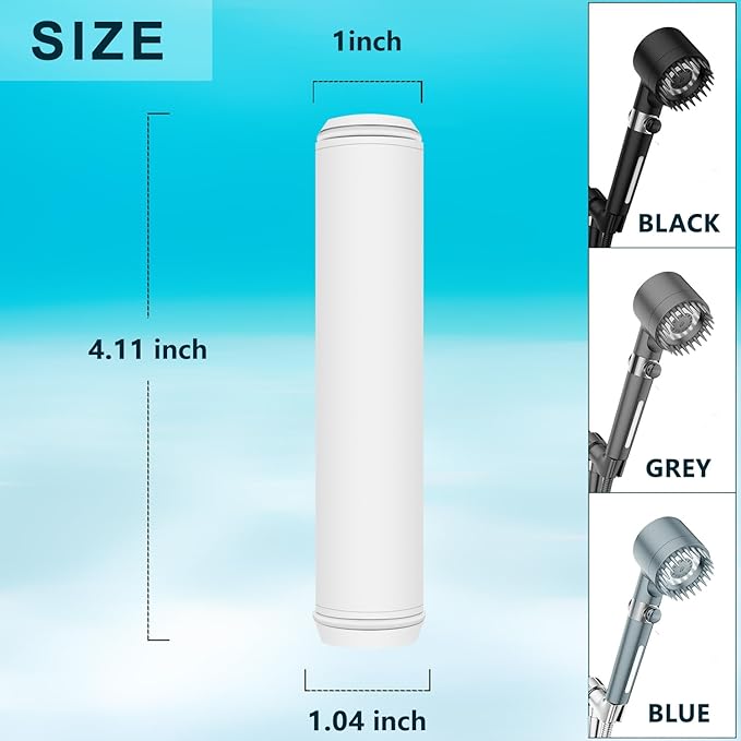 Filter Replacement Compatible with PWERAN for Handheld Shower Head, Water Replacement Filter for Shower Head,filters impurities, purifies water quality(2pack)