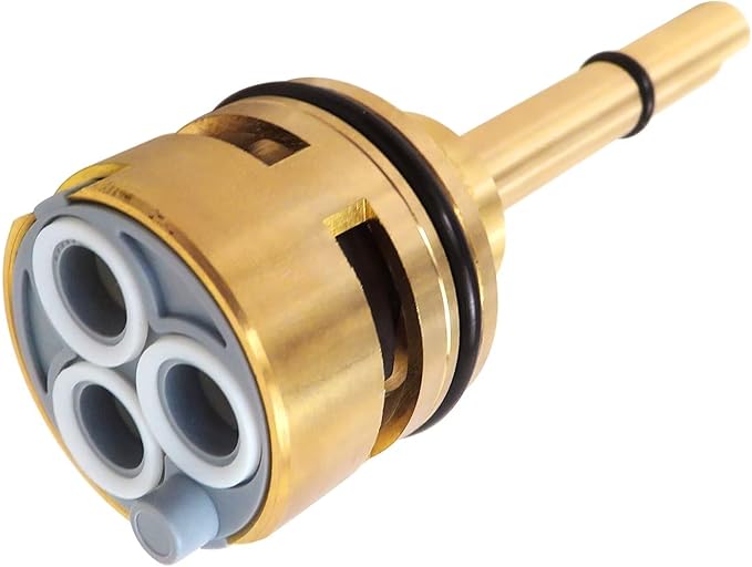 Shower Valve Repair Kit Fit for Delta R10000-unbx R10000-unbxhf, 6-Position Diverter Cartridge RP51919 and Trim Parts, Brass Construction