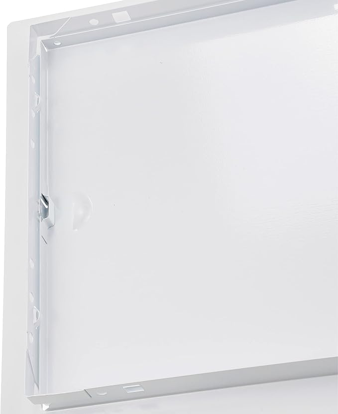 12" x 12" White Metal Access Panel. Service Shaft Door Panel. Plumbing, Electricity, Heating, Alarm Wall Access Panel for Drywall. Bathroom Services Access Hole Cover.