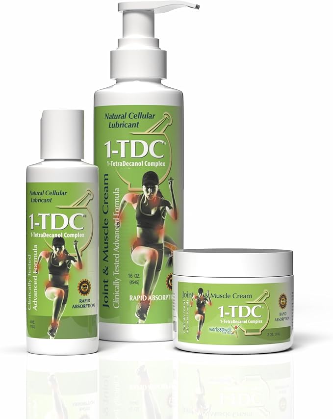 1tdc Joint & Muscle Relief Cream - Use On Back, Knee, Neck, Shoulder, Hip - Soothes Stiff Joints, Muscles, and Injuries in 5-10 Minutes - Relaxer