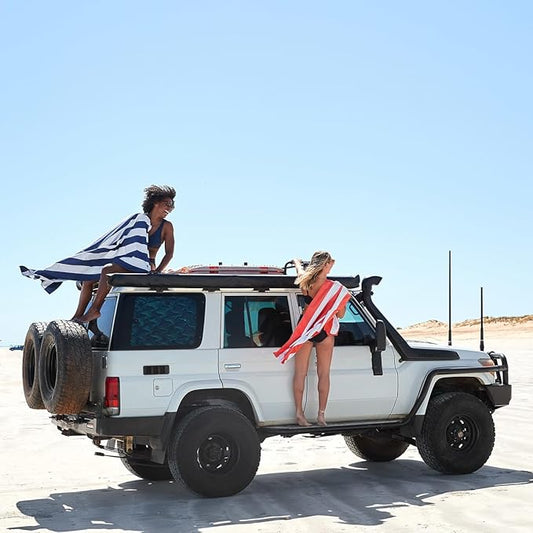 Dock & Bay Beach Towel - Quick Dry, Sand Free - Compact, Lightweight - 100% Recycled - Includes Bag - Set of 6 - Best of The Best, Extra Large (200x90cm, 78x35)