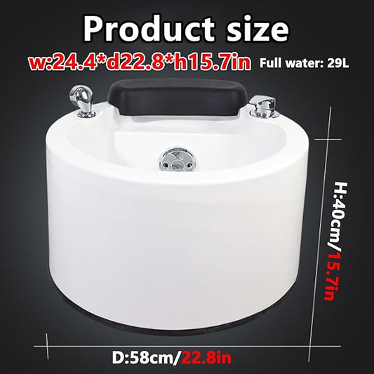 Pedicure Foot Spa,Foot Massager Acrylic Massage Footbath with Automatic Water Pump,Feet spa Tub Colorful Light Surfing Hot and Cold Adjustment,Portable Pedicure Bowl, Soak tub Bath Basin