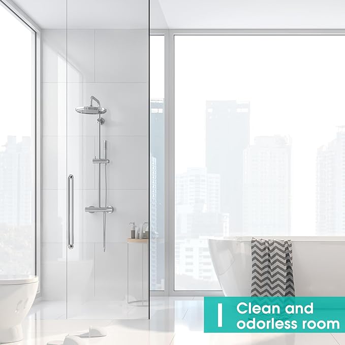 POZIA Clear Frameless Glass Shower Door Bottom Seal | Shower Door Sweep for Leak-Proof, Quick Installation to Create Reliable Water Barrier (2PACK-1/4in-23mm Gap)