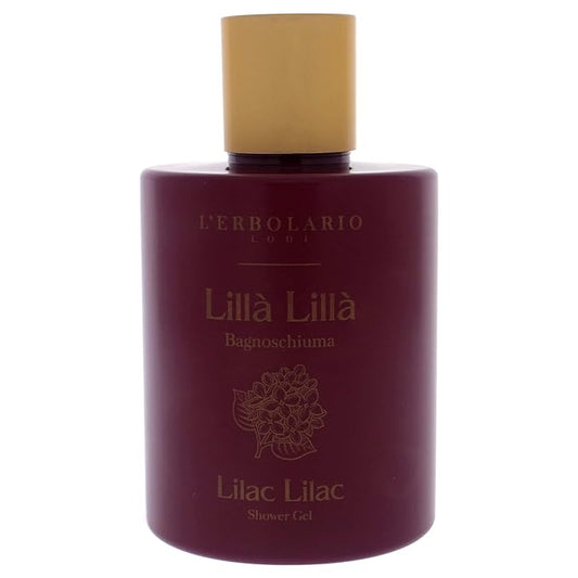 L'Erbolario Lilac Lilac Shower Gel - Body Wash Gently Caresses and Cleanses Your Skin - Perfumed and Relaxing Body Foam - Scented Shower Gel - Refreshing and Invigorating Bath Gel - 10.1 oz
