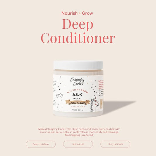 Cristina's Curls Kids Deep Conditioner – Plush Moisture And Slip For Easy Detangling