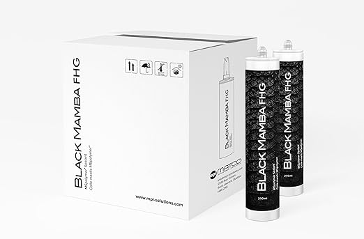 Black Mamba FHG High Tack - Superfast Mono Component Polymer Sealant Cartridge - White, Single