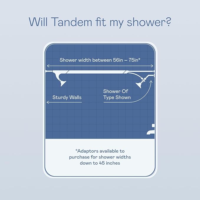 BOONA - The Original Tandem Shower | As Seen On Shark Tank | Double Shower Head for Couples, High Pressure Dual Shower Heads (One Showerhead, King Krome)