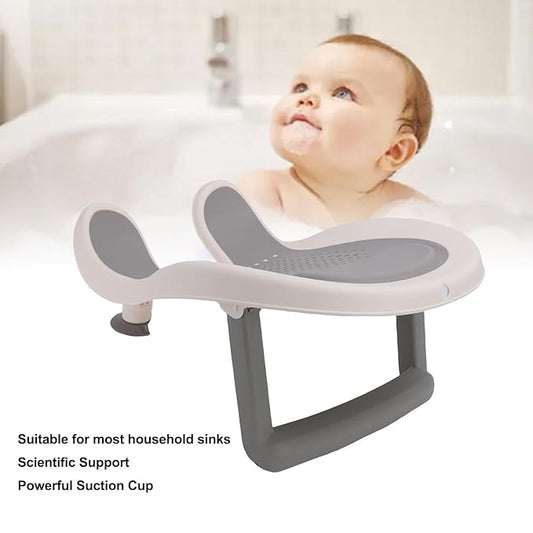 ciciglow Baby Butt Washing Basin, Portable Bath Tub with Strong Suction Cups and Soft Mesh, for Newborn Toddler Bath Time Support