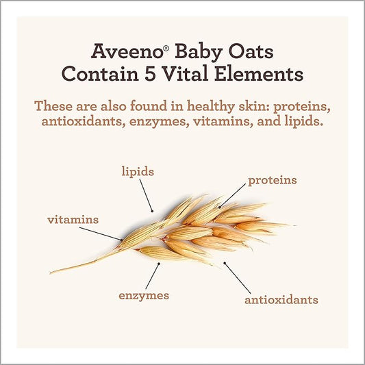 Aveeno Baby Gentle Body Wash & Shampoo with Natural Oat Extract, Tear-Free, Paraben-Free & Phthalate-Free Formula for Baby’s Sensitive Hair & Body, Lightly Scented, 18 fl. oz, 3 Pack