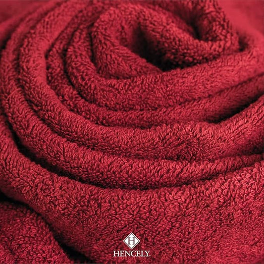 Hencely Bath Sheet Set of 2 - (35x64 Inches) - Luxury Extra Large Oversized Towels, 100% Cotton - Quick Dry, Highly Absorbent, Super Soft - Ideal for Spa, Hotel, Bathroom - (Bath Sheets 2 Pack, Red)