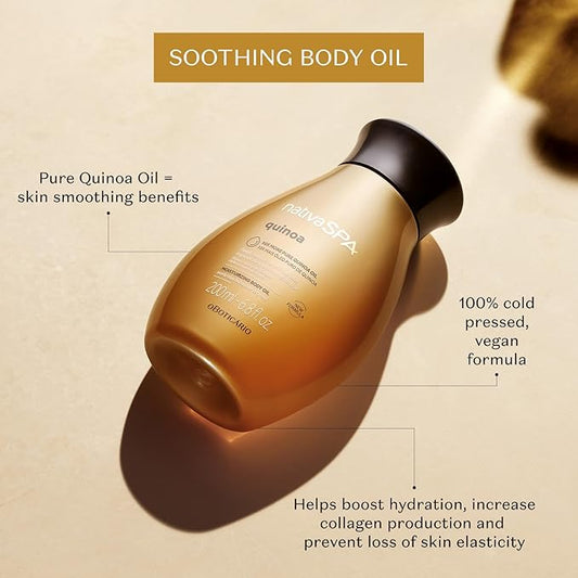 Nativa SPA by O Boticario Quinoa Hydrating Body Oil, Soft and Healthy Skin, 6.8 oz. (200 ml)