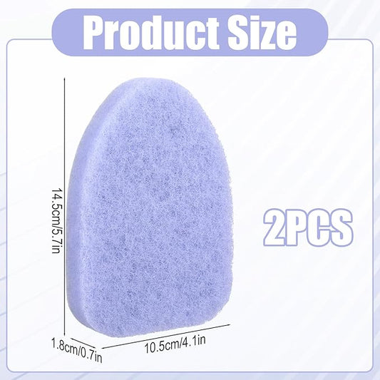 2 Pack Shower Scrubber Refill Pads Non Scratch Scouring Pads Compatible with Clorox Tub Tile Scrubber Brush, Anti Grease Technology Reusable Scrub Sponge for Cleaning Bathroom Kitchen Toilet Wall Sink