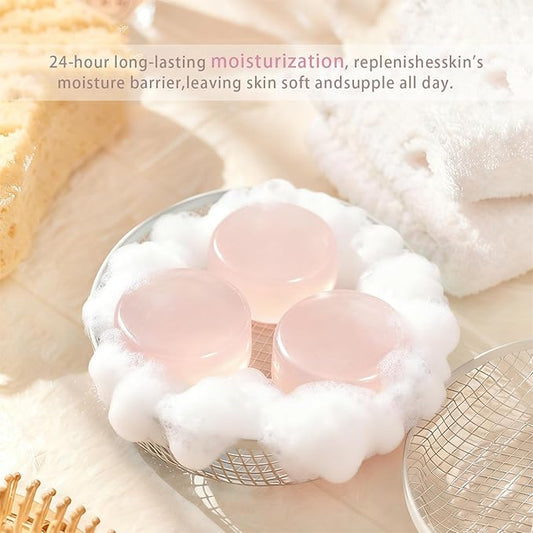 Moisturizing Soap Bar for Face & Body & Bath 3Pack 3.3Oz, with Premium Amino Acid Essential Oils, Plant Based Cold Process Cleansing Bar Soap Wash for Women and Men All Skin