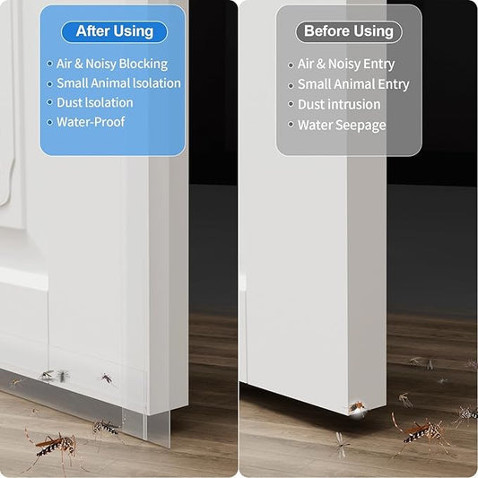 10FT Weather Stripping Door Seal - 2" Silicone Door Draft Seal Tape for Gaps Under Door Weatherstripping Sweep Stopper for Bottom of Shower Door/Sliding Glass Door
