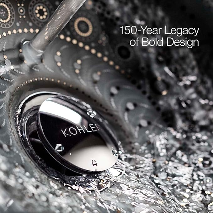 Kohler 37722-Y-CP Cinq™ Square single-function filtered showerhead, 2.5 gpm, Polished Chrome
