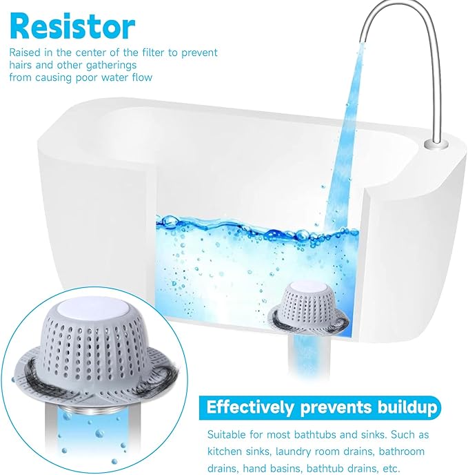 【Limited-time Promotion】 Pop Up Freestanding Tub Drain Plug, 2025 Upgraded freestanding tub Drain,Rust-Proof and Clog-Proof (for Most freestanding bathtubs) (Matte Black)