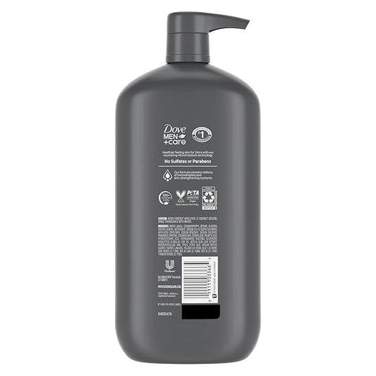 Dove Men+Care Relaxing Blue Eucalyptus + Birch Body and Face Wash with 24-Hour Nourishing Micromoisture Technology Body Wash for Men 30 oz