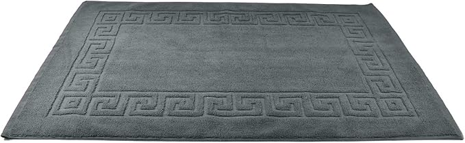 DAN RIVER Greek Cotton Bath Mats Set of 2 ā Not a Bathroom Rug, Ultra Soft, Highly Absorbent & Machine Washable Bath Mat Towel for Bathroom Floor Mat ā Durable, Quick-Dry, 21x34 Inches, Grey