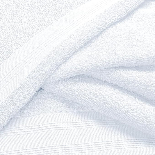 Ultra Soft 3 Pack Cotton Towel Set, Contains a Bath Towels 28x55 inch, a Hand Towels 16x24 inch & a Wash Coths 12x12 inch, Ideal Everyday use, Compact & Lightweight - White, Medium