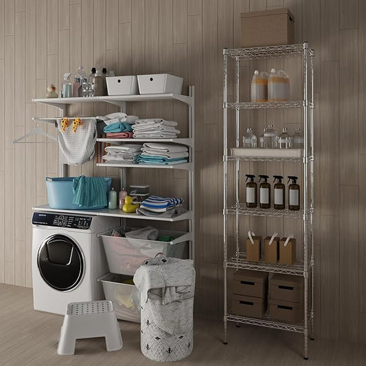 14" Deep x 24" Wide x 74" Height Wire Shelving Kit | 6-Tier | NSF Commercial Storage Rack Unit