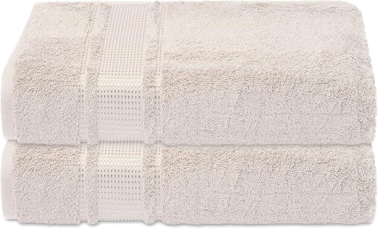 Melissa Linen, 2 Piece Hand Towel Set, 100% Turkish Cotton Face Hand Towels for Bathroom, 20 in x 35 in, Absorbent, Quick Dry, Durable and Soft, Spa and Hotel Quality, (Beige Hand Towels)