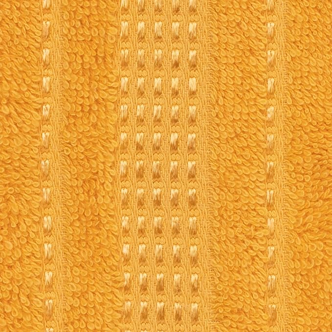 Melissa Linen, 2 Piece Hand Towel Set, 100% Turkish Cotton Face Hand Towels for Bathroom, 20 in x 35 in, Absorbent, Quick Dry, Durable and Soft, Spa and Hotel Quality, Yellow