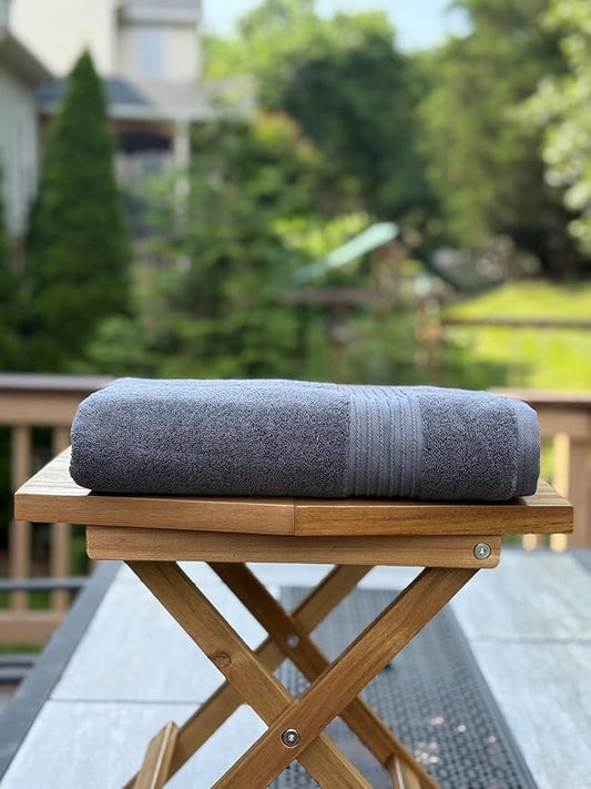 Milara Turkish Luxurious Extra Large Cotton Bath Sheet | Premium Bath Sheet Towels Ultra-Soft, Highly Absorbent, Durable | Anthracite (Dark Gray) Plush Bath Sheets, (35x70 Inches)