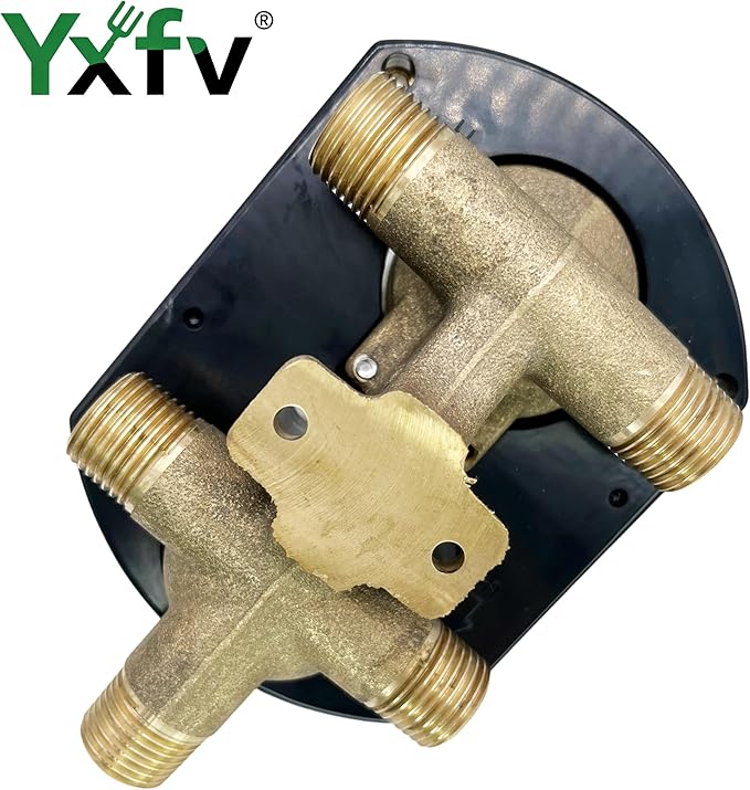 Universal Shower Valve, Suitable for Delta Diverter Valve R22000 MultiChoice, Pressure Balance Rough-In, 3/6-Way Integrated Diverter, Brass, Chrome