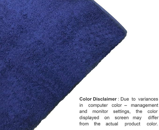 GLAMBURG 700 GSM Premium Cotton 2-Pack Oversized Extra Large Bath Sheet Set - 100% Combed Cotton - 2 Bath Sheets 35x70 - Luxury Hotel & Spa Quality - Durable Ultra Soft Highly Absorbent - Navy