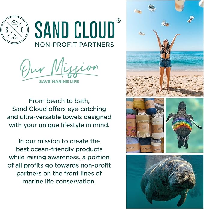 Sand Cloud Turkish Beach Towel - Sand Proof - 100% Certified Organic Turkish Towel - Quick Dry Towel for Beach, Picnic, Blanket or Bath - As Seen on Shark Tank - Gocek Burgundy