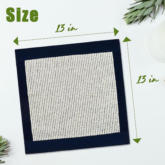 Cleanbear Wash Cloths 12 Pack Washcloths for Your Face and Body, Bathroom Towels for Showering, 13” x 13” Large Washcloth Set, Navy-Blue