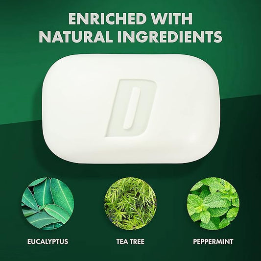 Defense Soap 5pk All Natural Peppermint Bar Soap for Men | Made by Wrestlers with Tea Tree Oil & Eucalyptus Oil to Promote Healthy Skin