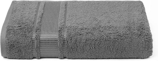 Melissa Linen, Bath Towel Set of 8, 2X Bath Towel, 2X Hand Towel, 4X Fingertip Towels, 100% Turkish Cotton Towels and Kitchen, Absorbent, Quick Dry, Durable and Soft Shower Towel, Dark Grey