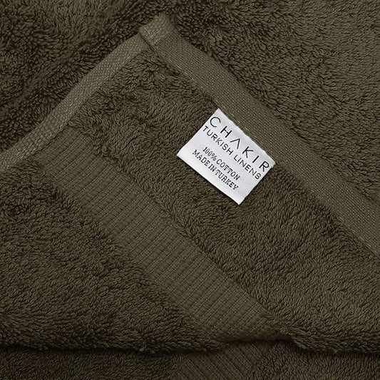 Chakir Turkish Linens 100% Cotton Premium Turkish Towels for Bathroom | 35'' x 70'' (1-Piece Bath Sheet, Cocoa)