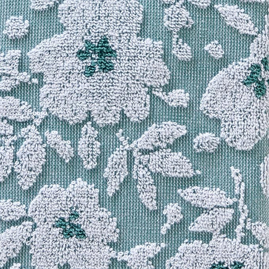 SKL Home Floral Jacquard Hand Towel Set, Moss Green, 2 Count (Pack of 6)