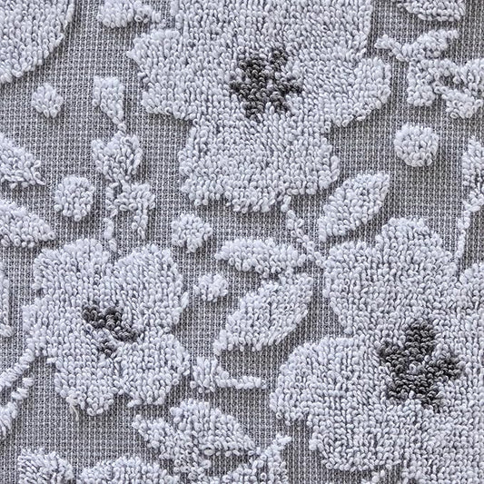 SKL Home Floral Jacquard Hand Towel Set, Gray, 2 Count