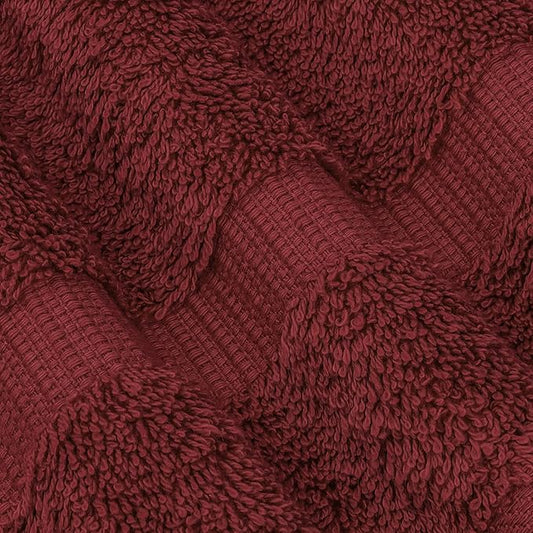 Chakir Turkish Linens 100% Cotton Premium Turkish Towels for Bathroom | 30'' x 60'' Large Bath Towels (4 Piece, Cranberry)