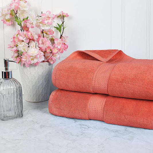 BLUENILEMILLS BNM 800 GSM Premium Quality Egyptian Cotton Bath Sheet Set, 2-Piece Highly Absorbent Sheets for Bathroom & Shower, Hotel & Spa Quality Lush, Durable Quick Dry