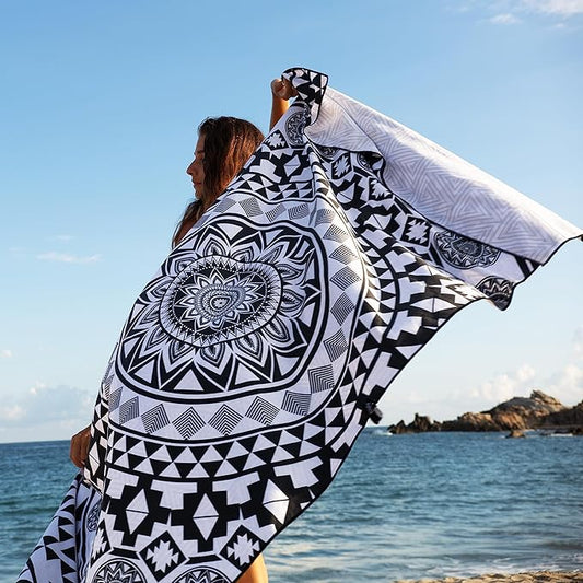 Elite Trend Microfiber Beach Towel - Extra Large 78x35 Inch Sand Free Quick Dry for Travel, Swimming, Pool, Yoga, Hiking, Camping – Lightweight Fast Drying Microfiber Towel Compact for Adults