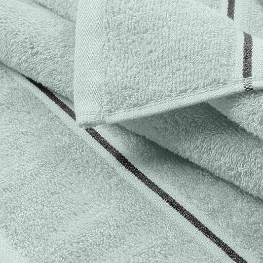MyOwn Cotton 2 Pack Oversized Bath Towel Set 28x55 inches, Large Bath Towels, Ultra Absorbant Compact Quickdry & Lightweight Towel, Ideal for Gym Travel Camp Pool - Sea Green