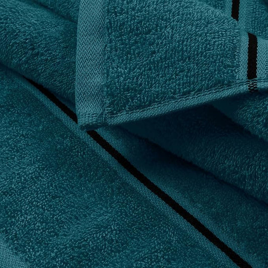 MyOwn Cotton 2 Pack Oversized Bath Towel Set 28x55 inches, Large Bath Towels, Ultra Absorbant Compact Quickdry & Lightweight Towel, Ideal for Gym Travel Camp Pool - Teal