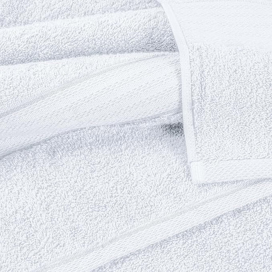 GLAMBURG 700 GSM Premium Cotton 2-Pack Oversized Extra Large Bath Sheet Set - 100% Combed Cotton - 2 Bath Sheets 35x70 - Luxury Hotel & Spa Quality - Durable Ultra Soft Highly Absorbent - White