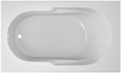 Jacuzzi SIGNATURE Acrylic Drop-In Bathtub, Soaking Sanctuary, Slip Resistant, Right Drain Placement, 60" (L) x 36" (W), Rectangle, 3-Tile Flange, White