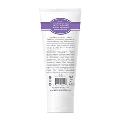 Belli Skincare Stretch Mark Cream for Pregnancy, Shea Butter & Coconut Body Moisturizer with Vitamin E, Paraben Free, Dermatologist Recommended, (6.5 Oz)