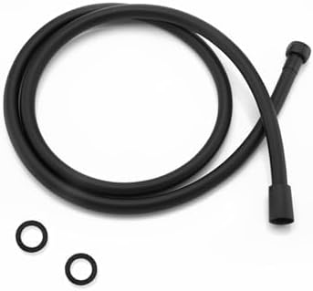 Shower Hose PVC,Explosion Proof Anti Winding Showerhead Hoses Extra Long,Used In Showerheads Spray Bidet Bathing Toilet Cleaning Pet Flexible Rv Shower Hose Replacement (Black, 39 In)